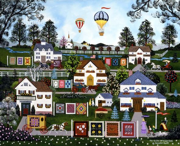 Wooster Scott Hand Signed and Numbered Limited Edition Print: "The Quilts of Cod"