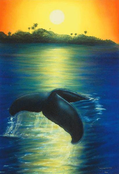 Wyland Limited Edition Giclée on Canvas: "New Dawn"
