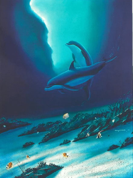 Wyland Limited Edition Lithograph on Paper: "Ocean Children"