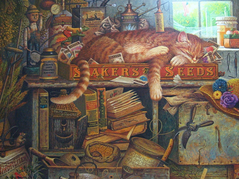 Wysocki Signed and Numbered Limited Edition Lithograph: "Remington The Horticulturist"