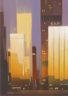Xavier Carbonell Hand Signed and Numbered Limited Edition Giclee on Paper:"Empire State"