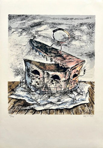 Yosl Bergner Signed Numbered Lithograph: "�Iron�"