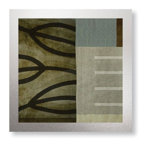 Yuko Lau Limited Edition Ready to Hang Giclee on Brushed Aluminum: "Organic Abstract I"