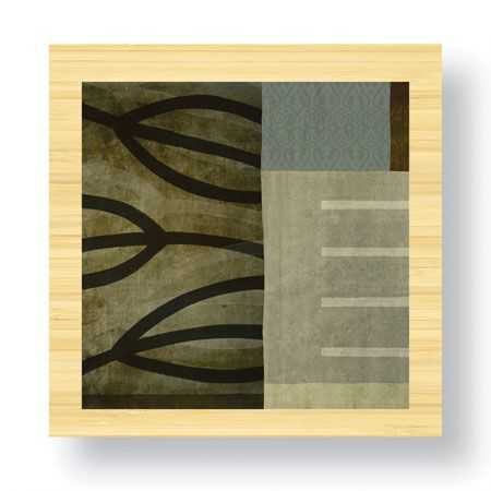 Yuko Lau Limited Edition Ready to Hang Giclee on Sustainable Bamboo: "Organic Abstract I"