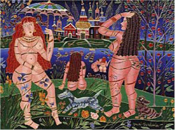 Yuri Gorbachev Artist Signed Limited Edition Serigraph on paper:"The Bathers"
