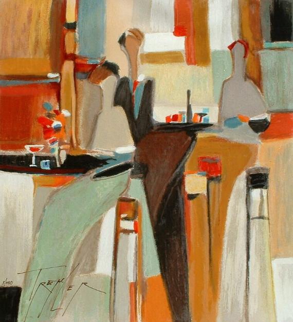 Yuri Tremler Hand Signed and Numbered Limited Edition Serigraph on Paper: " Ambiguity "