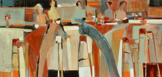 Yuri Tremler Hand Signed and Numbered Limited Edition Serigraph on Paper: " Intermezzo "