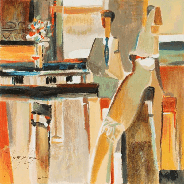 Yuri Tremler Limited Edition Serigraph on Paper: "Cocktail III"