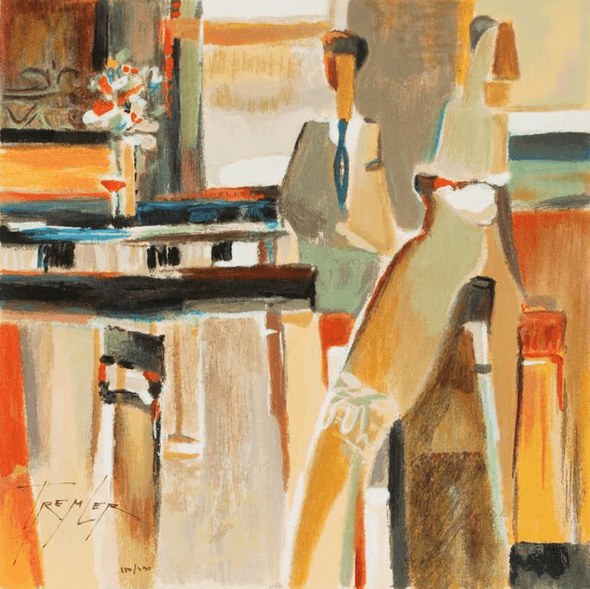Yuri Tremler Limited Edition Serigraph on Paper: "Cocktail III"