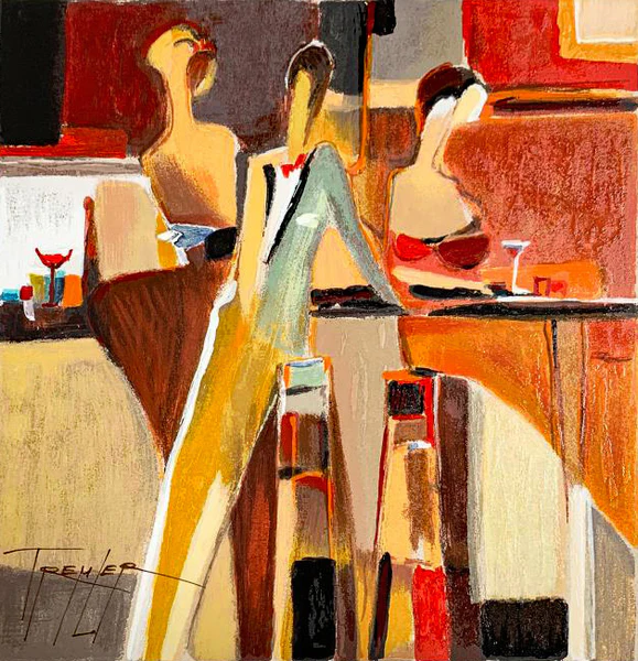 Yuri Tremler Limited Edition Serigraph on Paper: "Untitled"