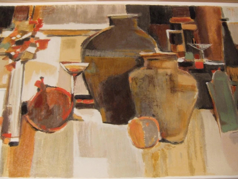 Yuri Tremler Serigraph on Paper Print: "Amphora" Yuri Tremler Serigraph on Paper Print: "Amphora"