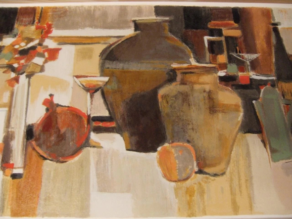 Yuri Tremler Serigraph on Paper Print: "Amphora"