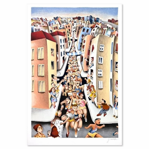 Yuval Mahler Artist Signed Limited Edition Hand-pulled Serigraph Print: "Yuval Mahler Untitled III"