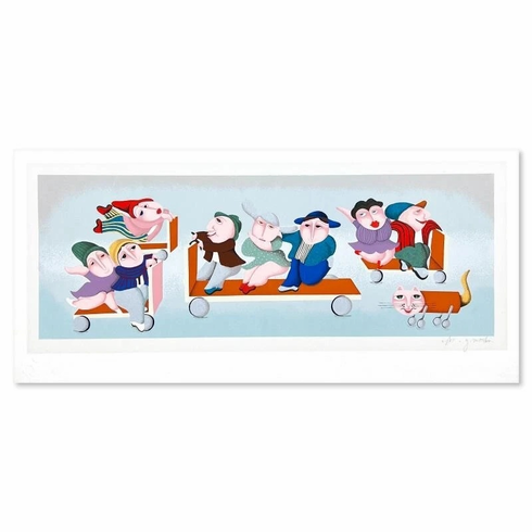 Yuval Mahler Signed Limited Edition Hand-pulled Serigraph Print:" Untitled XI" Yuval Mahler Signed Limited Edition Hand-pulled Serigraph Print:" Untitled XI"
