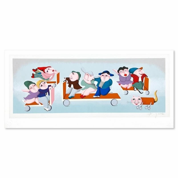 Yuval Mahler Signed Limited Edition Hand-pulled Serigraph Print:" Untitled XI"