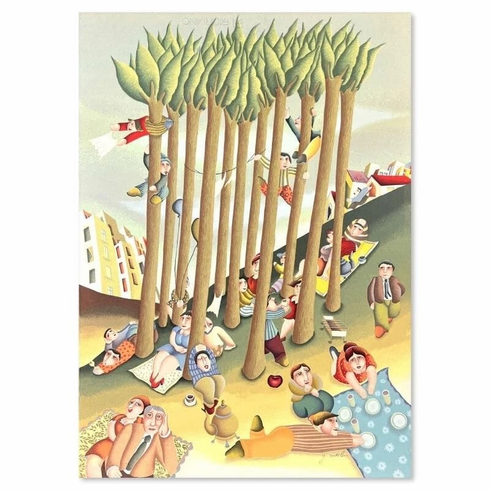 Yuval Mahler Signed Limited Edition Hand-pulled Serigraph Print: "Untitled IV" Yuval Mahler Signed Limited Edition Hand-pulled Serigraph Print: "Untitled IV"