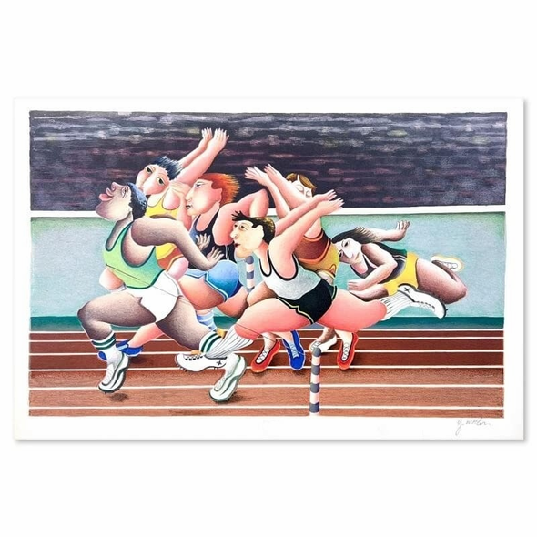 Yuval Mahler. The Artist Signed Limited Edition Hand-pulled Serigraph Print: "Untitled V"
