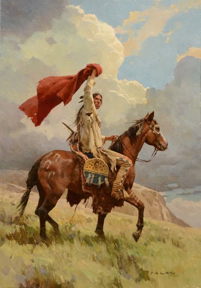 Z.S. Liang Hand Signed and Numbered Limited Edition MasterWork Canvas Giclee:"High Vantage Point"