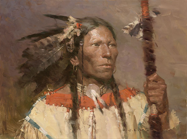 Z.S. Liang Handsigned and Numbered Limited Edition Canvas Giclee:"Fish Hawk"