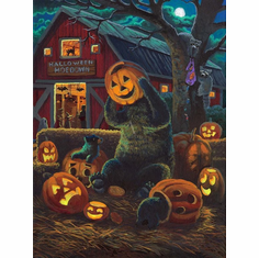 Zac Kinakde 2026 Limited Edition Halloween Canvas:"Halloween Mischief"
