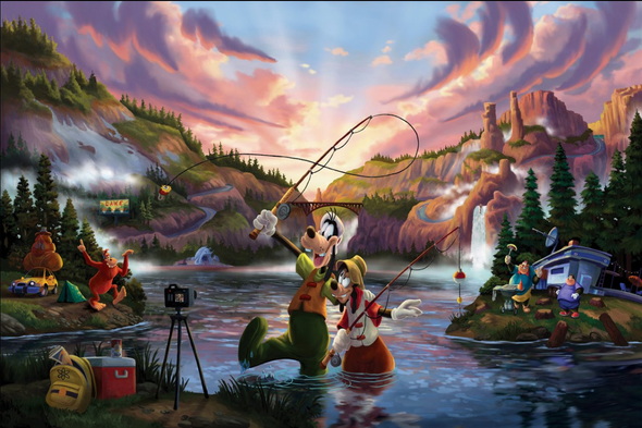 Zac Kinkade Limited Edition Canvas Giclee:"A Goofy Movie"