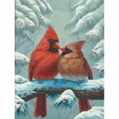Zac Kinkade Limited Edition Canvas Giclee:"Cardinals in Winter"