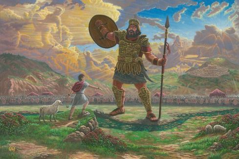 Zac Kinkade Limited Edition Canvas Giclee:"David and Goliath" Zac Kinkade Limited Edition Canvas Giclee:"David and Goliath"
