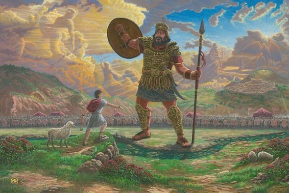 Zac Kinkade Limited Edition Canvas Giclee:"David and Goliath"