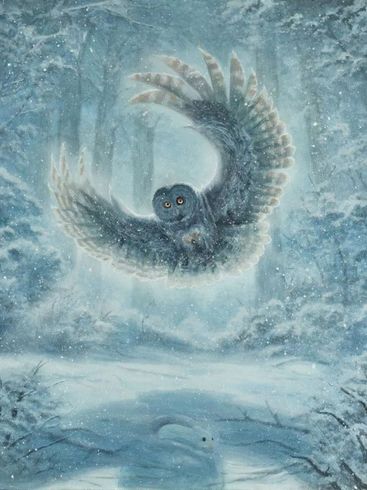 Zac Kinkade Limited Edition Canvas Giclee:"Snowy Owl" Zac Kinkade Limited Edition Canvas Giclee:"Snowy Owl"