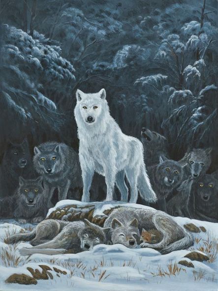 Zac Kinkade Limited Edition Canvas Giclee:"Winter's Guard"