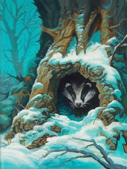 Zac Kinkade Limited Edition Canvas Giclee:"Badger's Den"