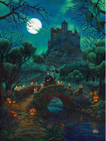 Zac Kinakde 2026 Limited Edition Halloween Canvas:" A Midnight Stroll" Zac Kinakde 2026 Limited Edition Halloween Canvas:" A Midnight Stroll"