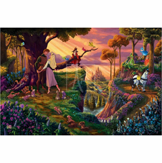 Zac Kinkade Limited Edition Disney Giclee Print:"Sleeping Beauty - Woodland Waltz"