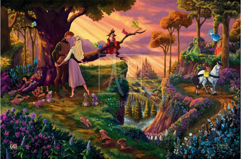 Zac Kinkade Limited Edition Disney Giclee Print:"Sleeping Beauty - Woodland Waltz" Zac Kinkade Limited Edition Disney Giclee Print:"Sleeping Beauty - Woodland Waltz"