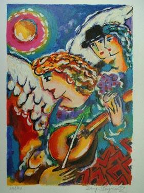 Zamy Steynovitz Hand Signed and Numbered Limited Edition Serigraph on Paper: " Untitled "