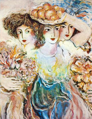 Zamy Steynovitz Limited Edition Offset Lithograph on Paper: "Three Women"