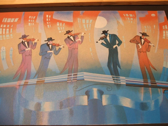 Zina Roitman Hand-signed Embellished Serigraph Print: "