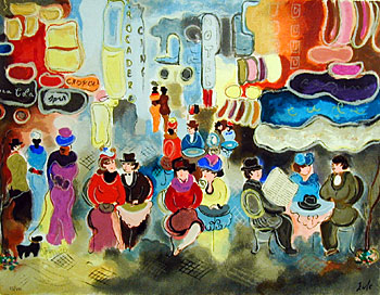 Zule Limited Edition Serigraph on Paper:"Buenos Aires I"