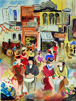 Zule Limited Edition Serigraph on Paper:"Buenos Aires II" Zule Limited Edition Serigraph on Paper:"Buenos Aires II"