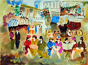 Zule Limited Edition Serigraph on Paper:"The Old Bakery" Zule Limited Edition Serigraph on Paper:"The Old Bakery"