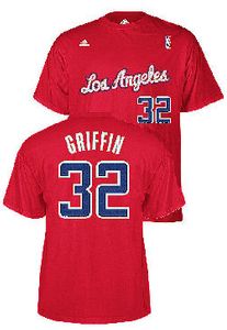 Adidas Blake Griffin Los Angeles Clippers #32 Player Name T Shirt