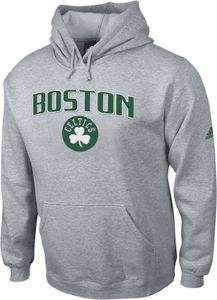 Adidas Boston Celtics Embroidered Playbook Hooded Fleece Sweatshirt