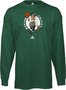 Adidas Boston Celtics Kelly Green Full Court Long Sleeve T Shirt
