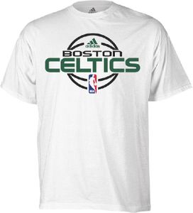 Adidas Boston Celtics White Short Sleeve T Shirt