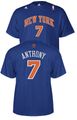 Adidas Carmelo Anthony New York Knicks #1 Player Name T Shirt