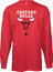 Adidas Chicago Bulls Red Full Court Long Sleeve T Shirt