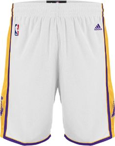 Adidas Los Angeles Lakers Youth White Replica Basketball Shorts