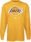 Adidas Los Angles Lakers Gold Full Court Long Sleeve T Shirt