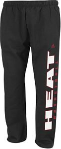 Adidas Miami Heat Black Open Bottom Baze Fleece Sweatpants