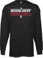 Adidas Miami Heat Long Sleeve Practice T Shirt